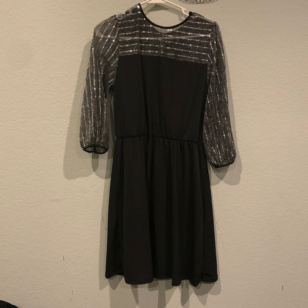 Cure black and silver dress